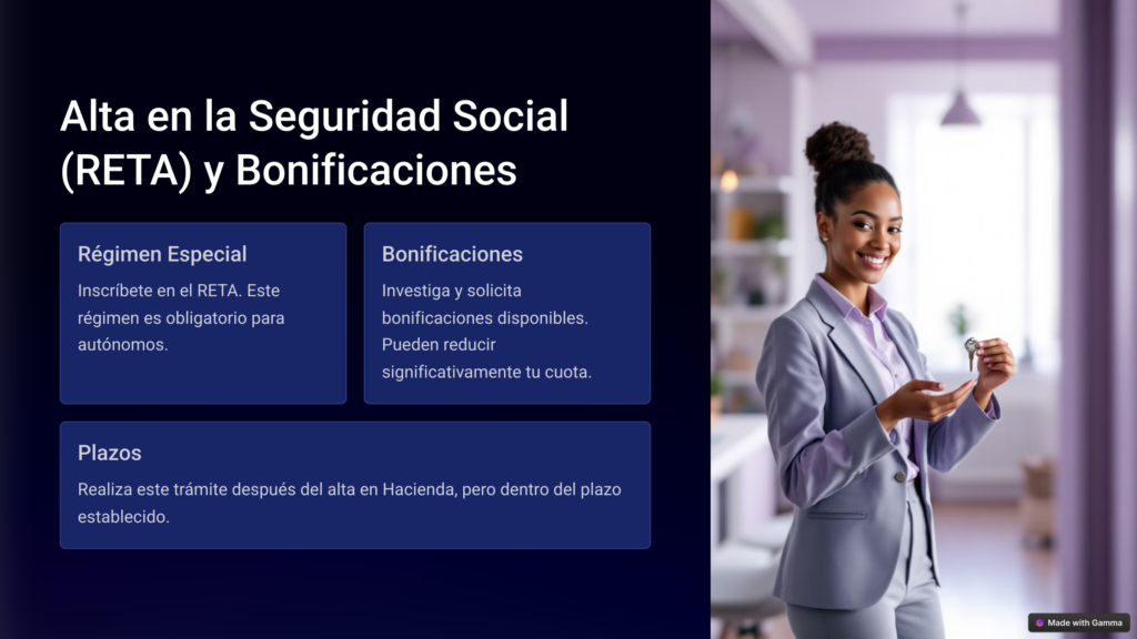 Alta en la Seguridad Social (RETA)